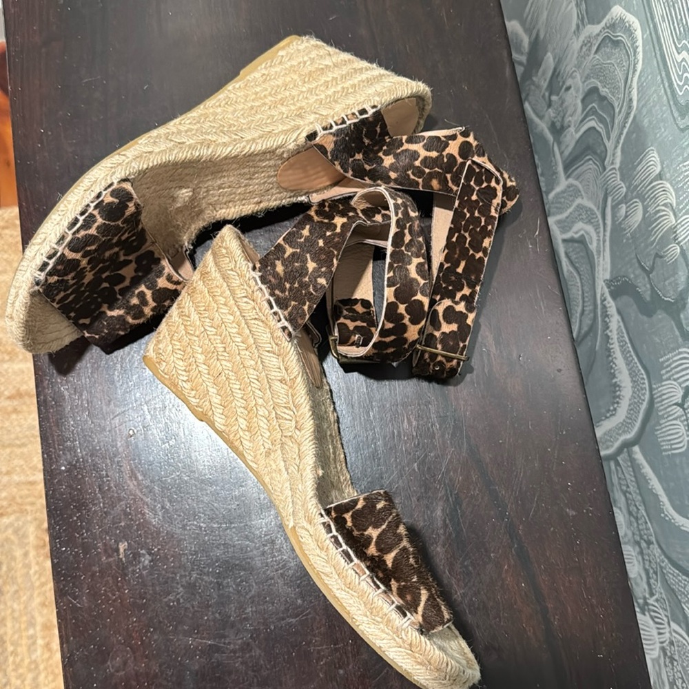 J. Crew Collection leopard espadrilles 9